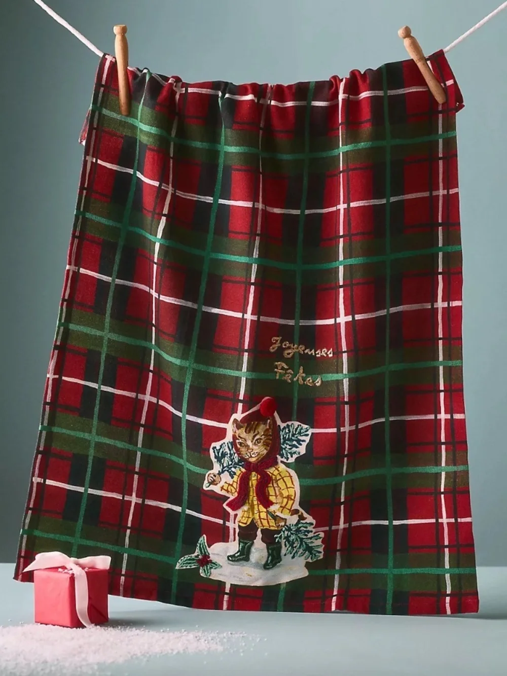 NWT Anthropologie Nathalie Lete Holiday Tea Towel